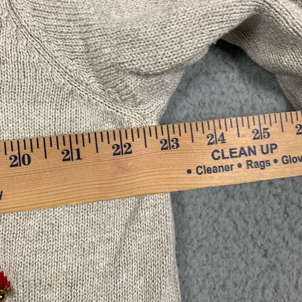 Marisa Christina Cardigan Plus 2X Tan‎ Christmas Collection 2001 Dog Print Linen - Picture 8 of 10